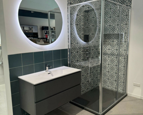 Rozzano filiale Zanutta showroom cabina doccia bagno